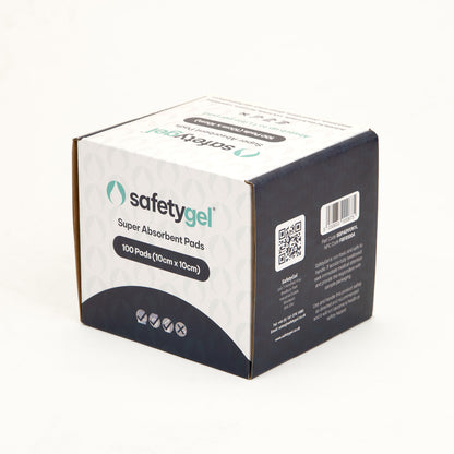 SafetyGel GelPad 10cm X 10cm - Box of 100