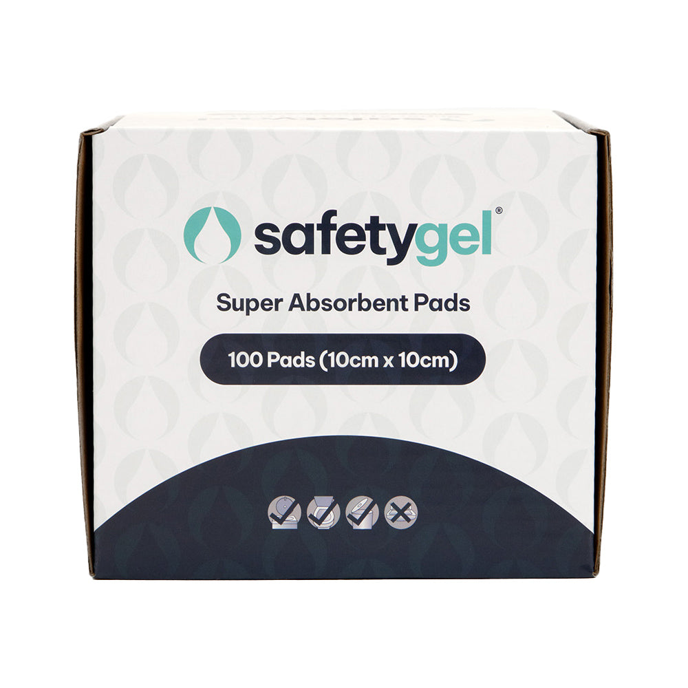 SafetyGel GelPad 10cm X 10cm - Box of 100