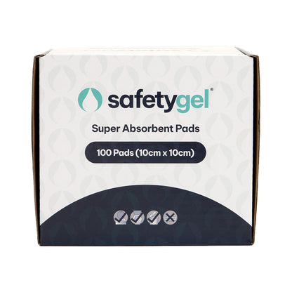 SafetyGel GelPad 10cm X 10cm - Box of 100