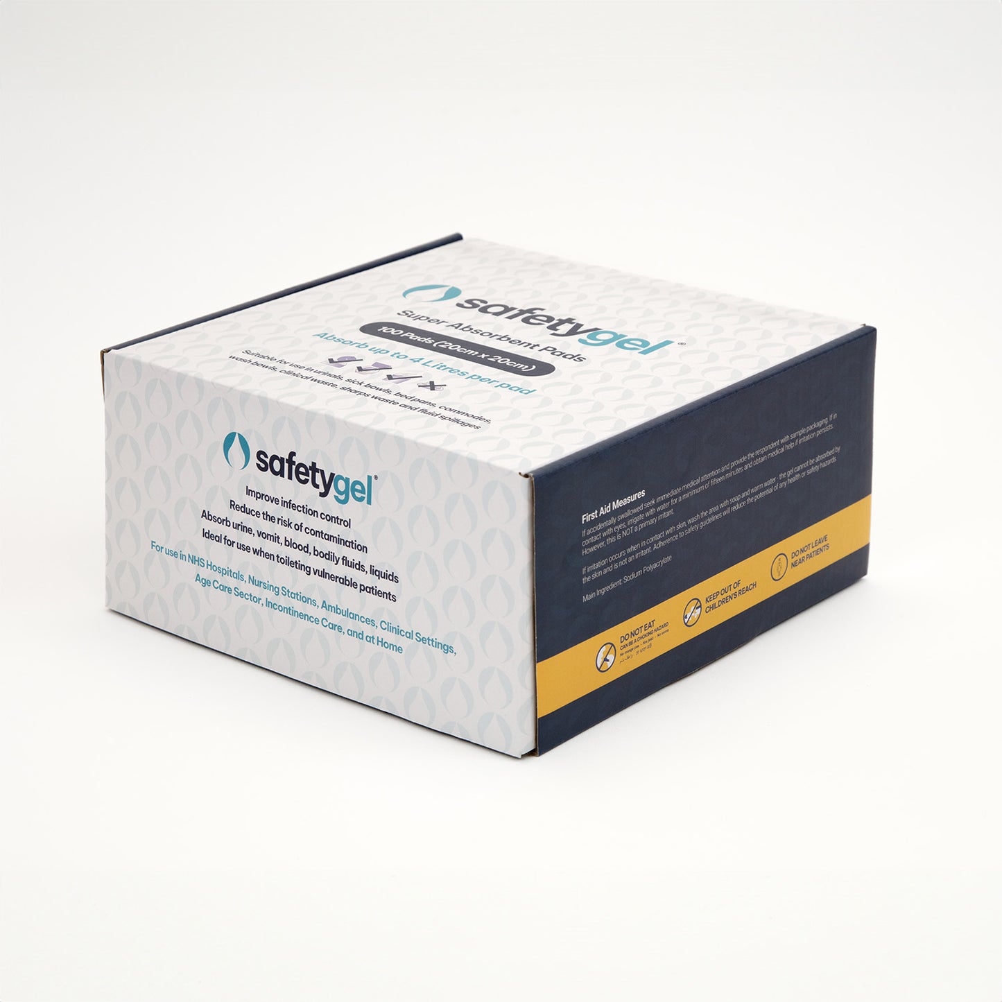 SafetyGel GelPad 20cm X 20cm - Box of 100