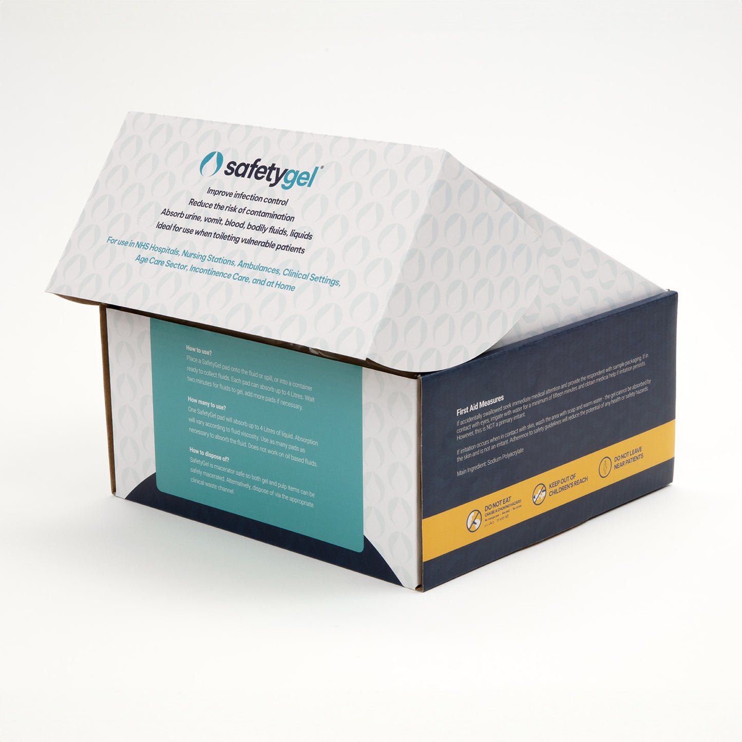 SafetyGel GelPad 20cm X 20cm - Box of 100