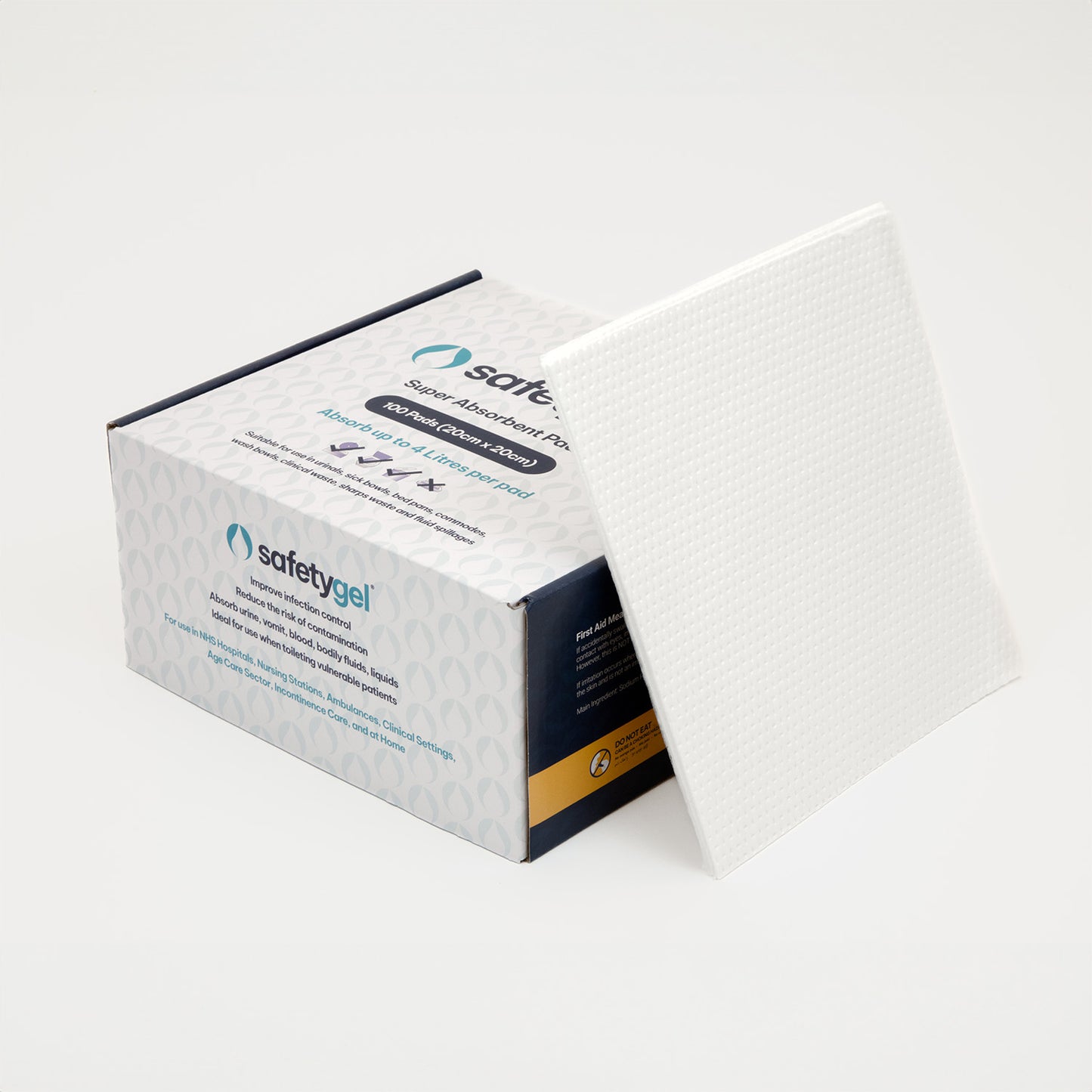 SafetyGel GelPad 20cm X 20cm - Box of 100