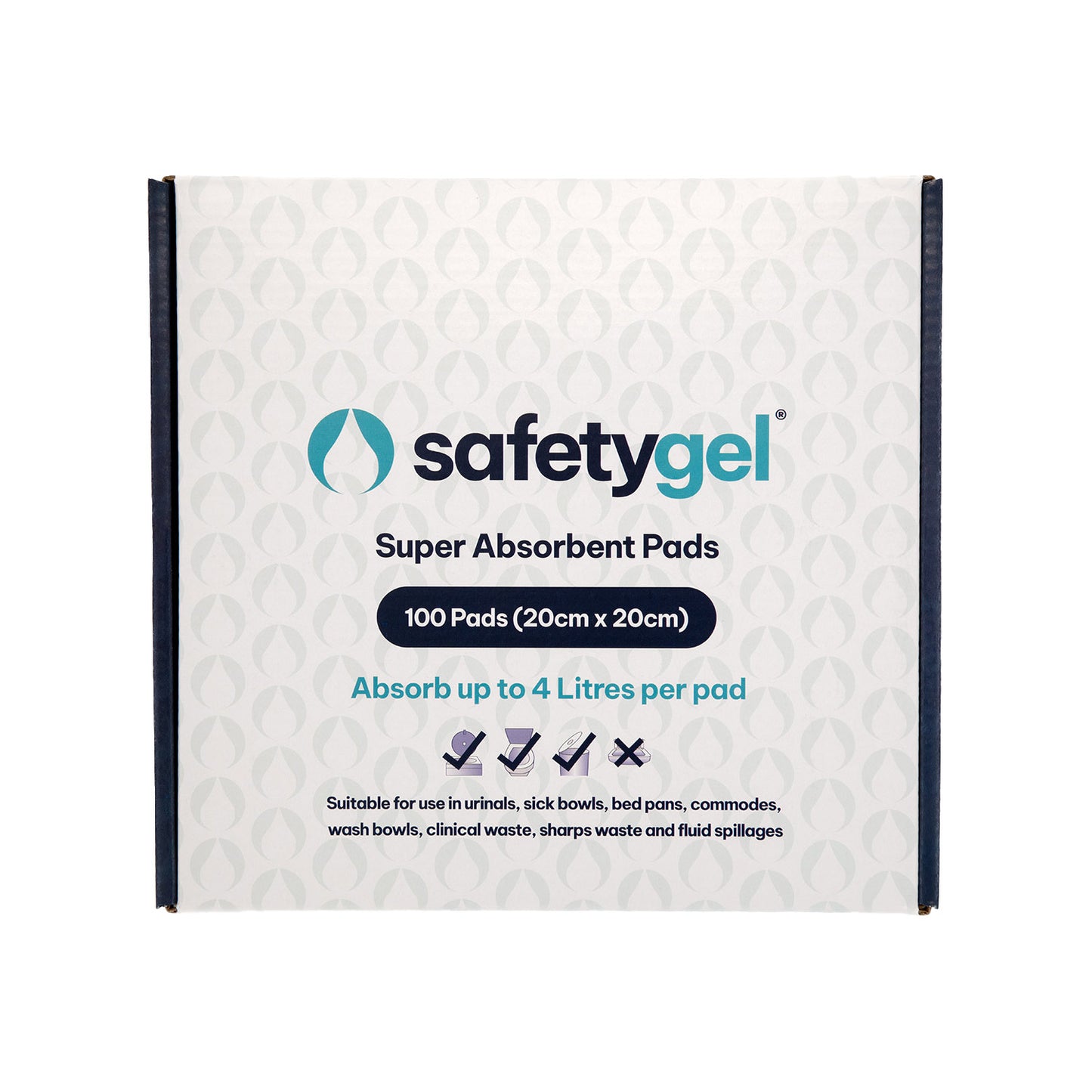 SafetyGel GelPad 20cm X 20cm - Box of 100