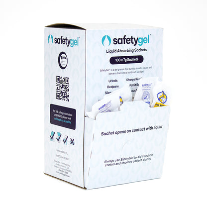 Super Absorbent Fast-Acting Sachets 1.2 Litre Absorption - Box of 100