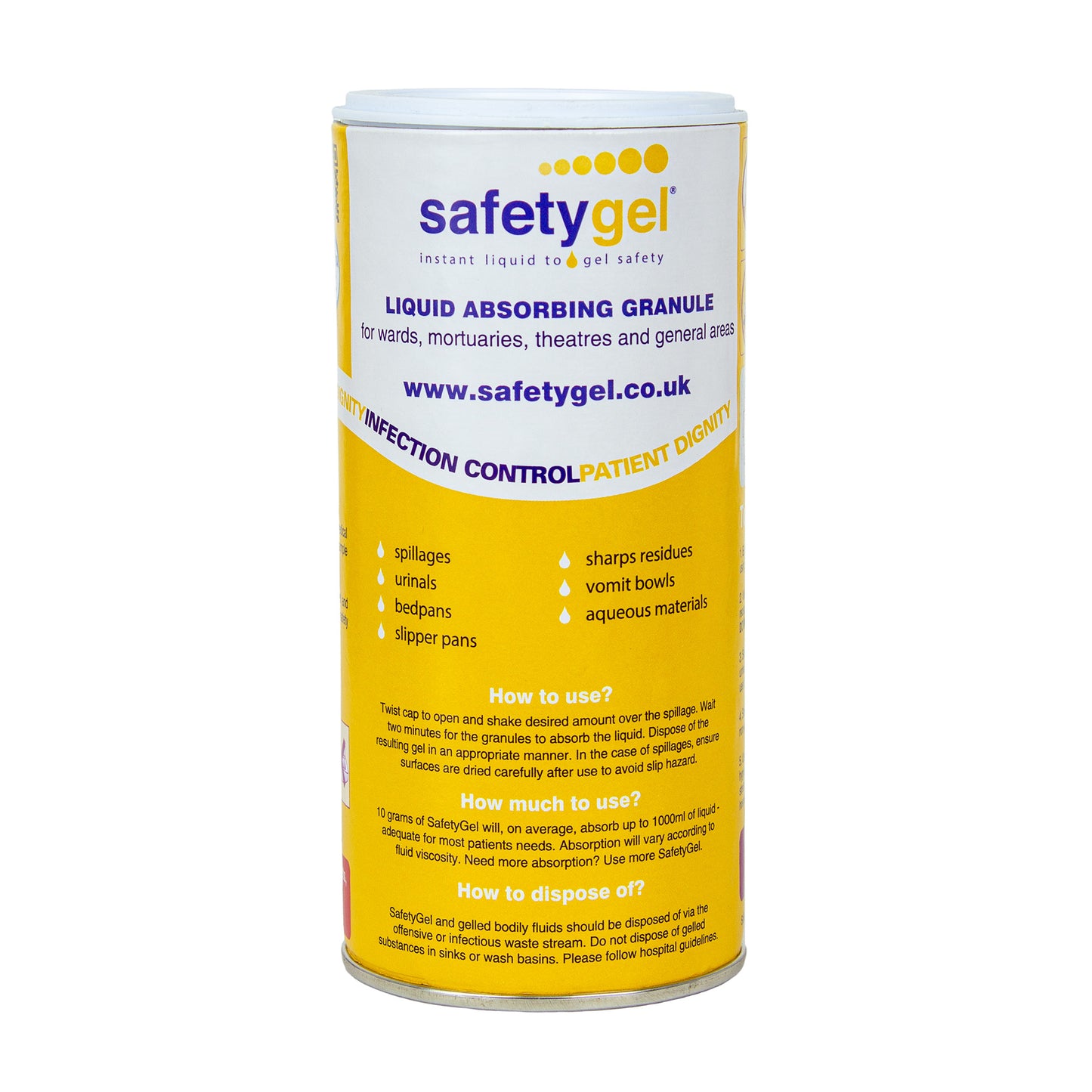 SafetyGel Shakerpot - 360g Absorbent Granules